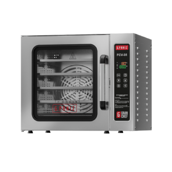 Forno Elétrico Convector GranChef Com Vapor Inox Monofásico G.Paniz Com 5 Assadeiras FCV35-220v