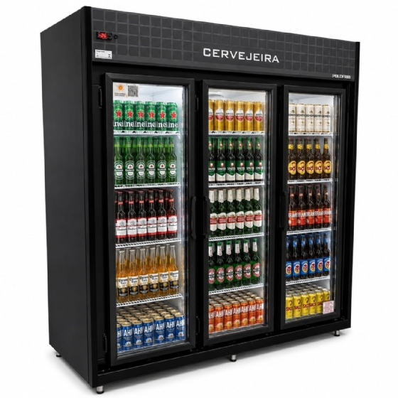 Cervejeira Comercial 03 Portas de Vidro 1473L Polofrio 2417- 220v