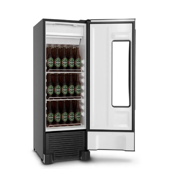 Cervejeira Metalfrio 264 Litros Com Visor Beer Maxx Inox VN25TP-220V