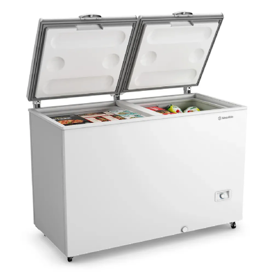 Freezer Horizontal Dupla Ação 417L Metalfrio Bivolt Inverter DA420IFTech