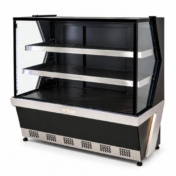 Balcão Refrigerado Polar 2 Placas Frias 1,15M Preto Linha 7 L7BR-1152 220v