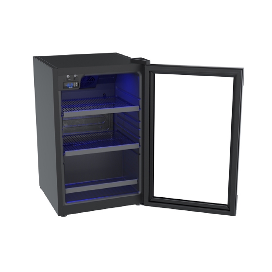 Cervejeira Expositora Vertical Venax 102 Litros Porta de Vidro Preto Fosco Expvbl102 220V