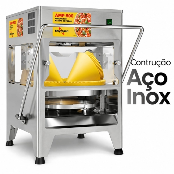Abridora de Massa De Pizza Motor 0,5CV Skymsen AMP-500-220v