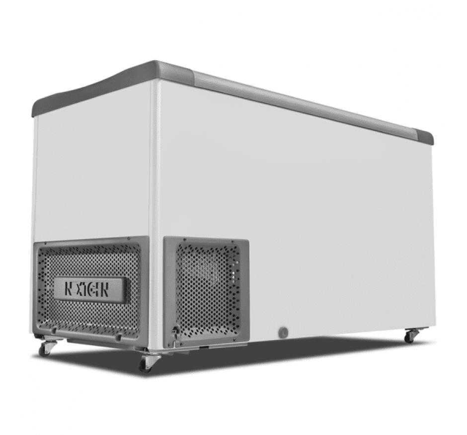 Freezer Horizontal  Metalfrio 388 Litros  Tampa De Vidro Supra Branco NF40SB- 127V