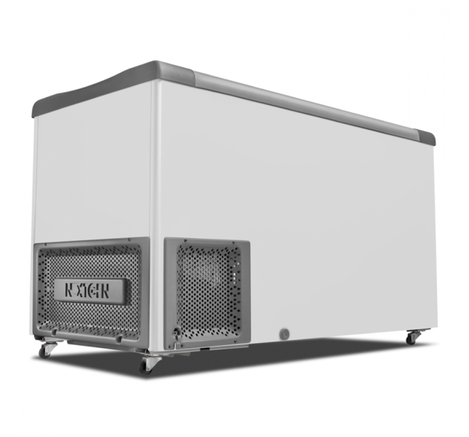Freezer Horizontal  Metalfrio 388 Litros  Tampa De Vidro Supra Branco NF40SB- 220V