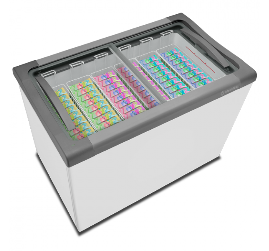 Freezer Horizontal Metalfrio 292 Litros Tampa De Vidro NF30SB Supra Branco -127v