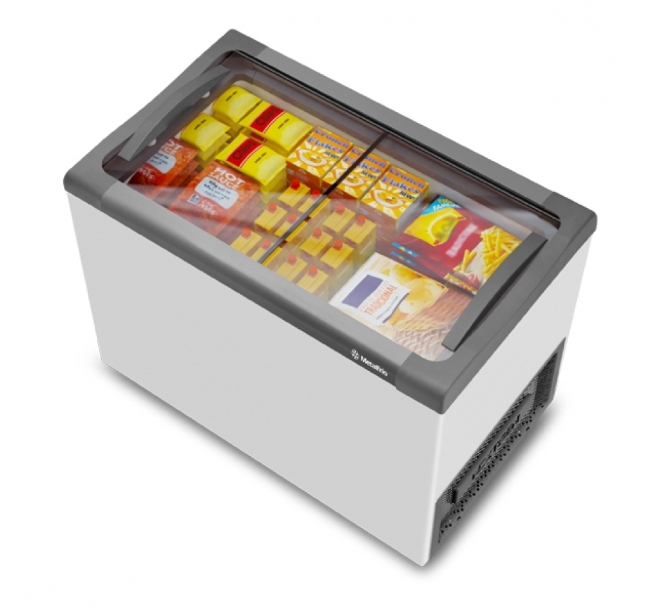 Freezer Horizontal Metalfrio 292 Litros Tampa De Vidro NF30SB Supra Branco -127v