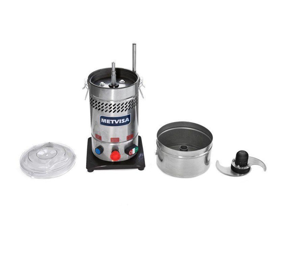 Cutter Cortador De Alto Rendimento Metvisa  8 Litros Industrial Cut8 - 220V