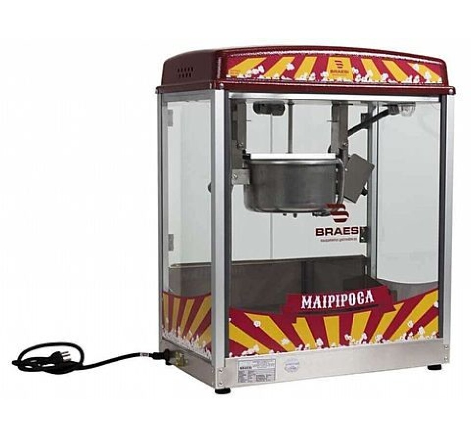 Máquina Pipoqueira Braesi Inox BMP-150-220v