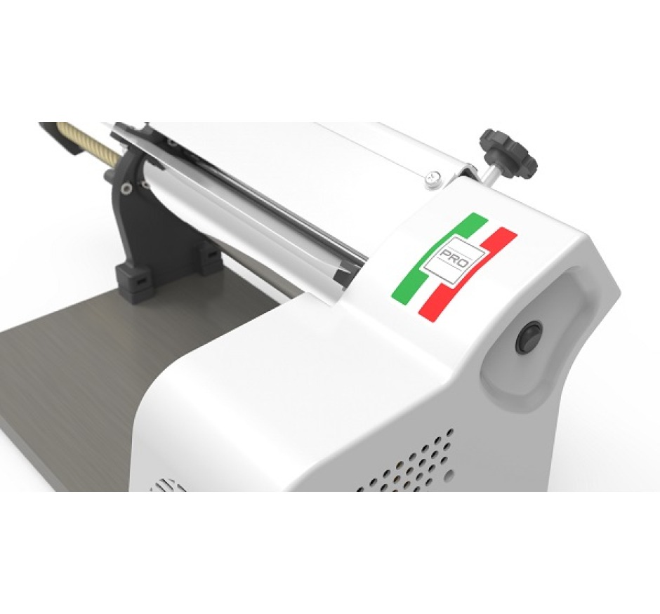 Cilindro Laminador Cortador De Massas Anodilar 28 cm Abs Branco Cromado-220v