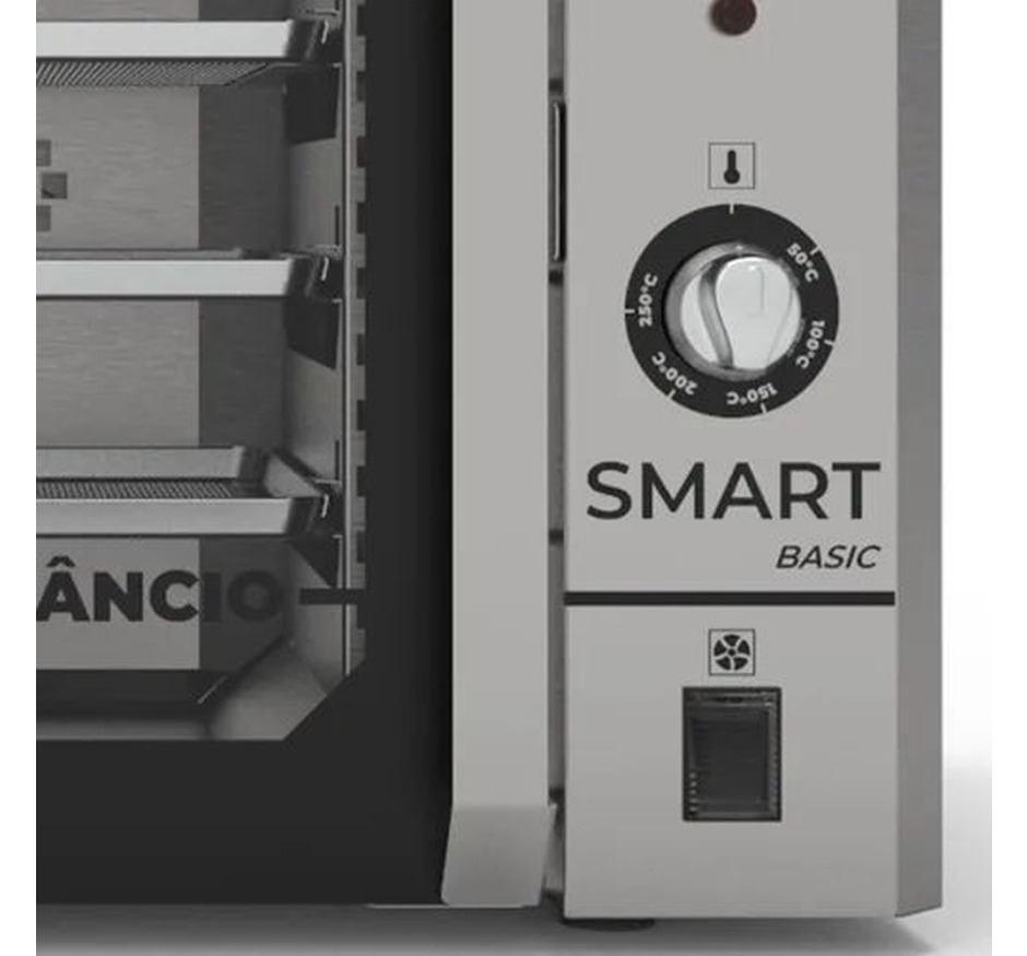 Forno Convector Smart Basic Elétrico Venâncio 4 Esteiras Total Inox FCSB4E-ININ-220v