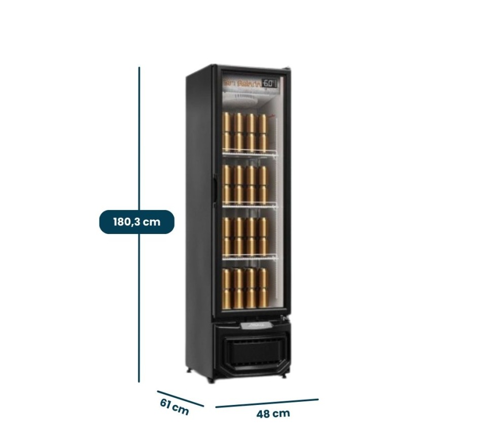 Cervejeira Gelopar Porta De Vidro 228 Litros GCB-23EV PR-220v