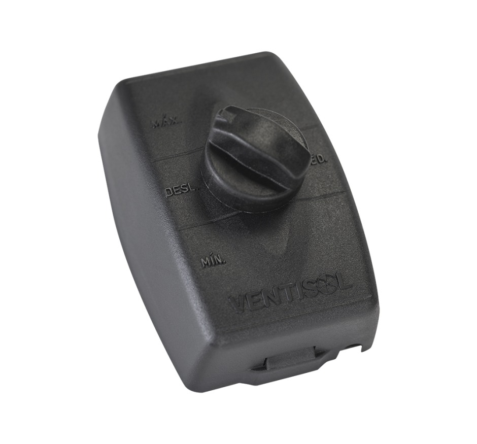 Ventilador de Parede Preto 60cm Comercial 200W Ventisol Bivolt
