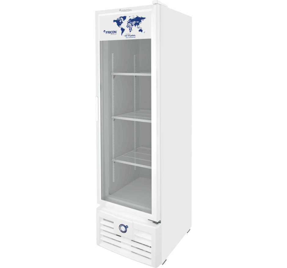 Freezer Vertical Tripla Ação 284 Litros Fricon Porta De Vidro Branco VCET 284V 127v