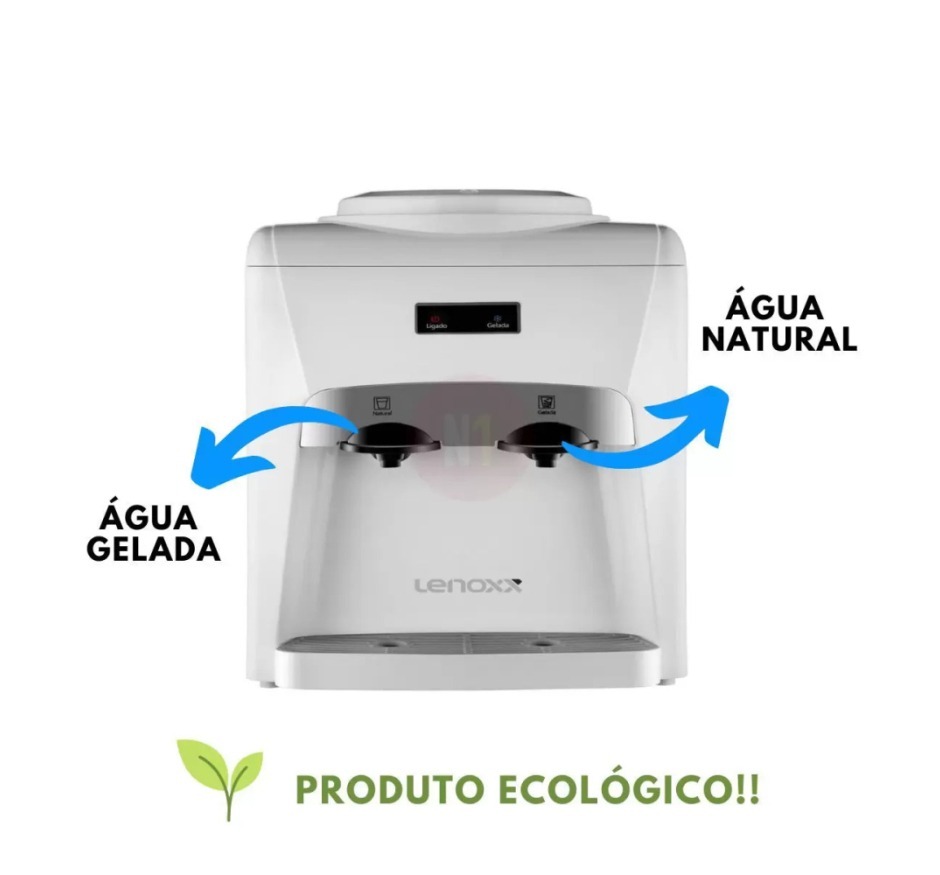 Bebedouro de Galão Eletrônico Lenoxx Supreme Branco PBR805 Bivolt