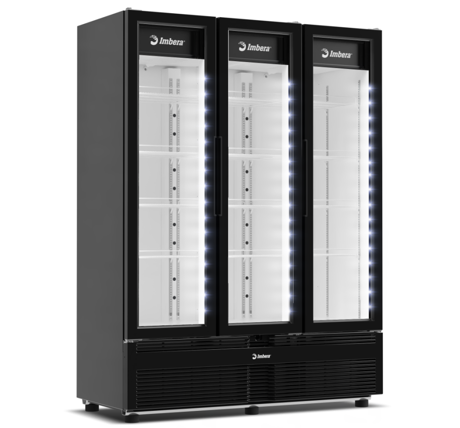 Refrigerador Expositor Vertical Imbera 03 Portas 1241 Litros Preto G3T42 Bivolt Inverter