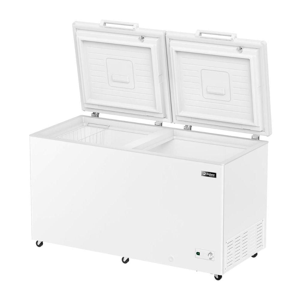Freezer Horizontal Dupla Ação Full White Imbera com iluminação HF505L 220v