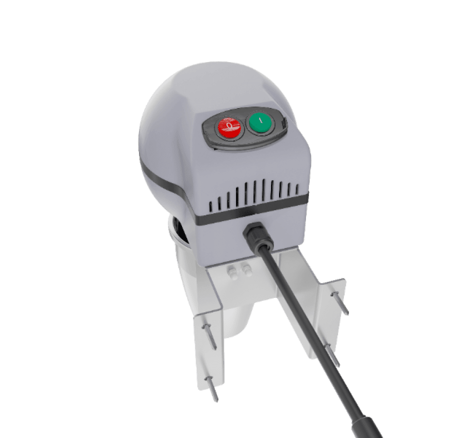 Batedor de Milk Shake De Parede Copo Inox 1 Haste Skymsen BMS-P-127v