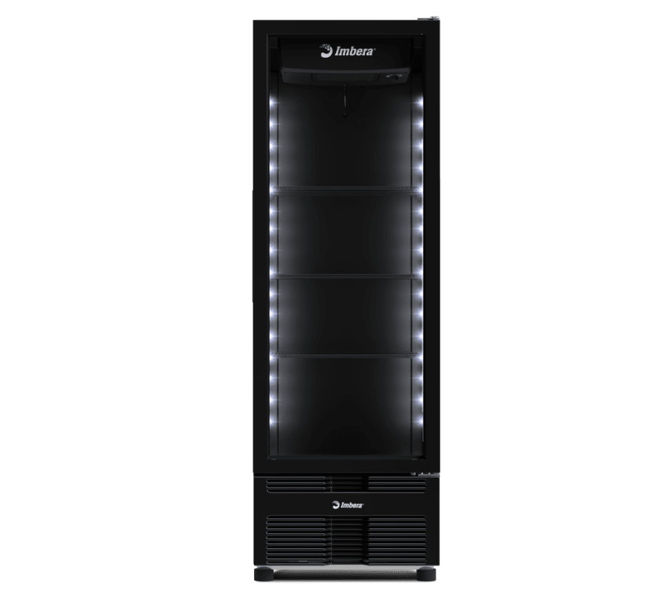Refrigerador Expositor Vertical Imbera 569 Litros FULL BLACK VRS19 Bivolt Inverter