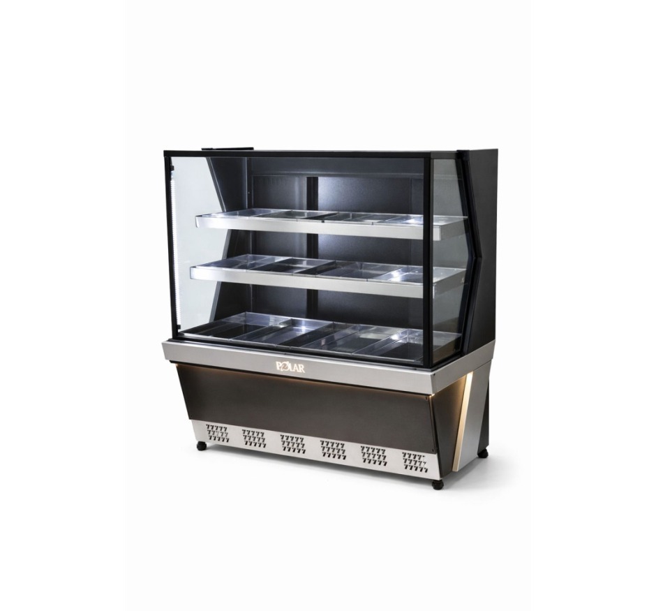 Vitrine Estufa Polar 0,80CM Preto Linha 7 L7VE-0802 220v