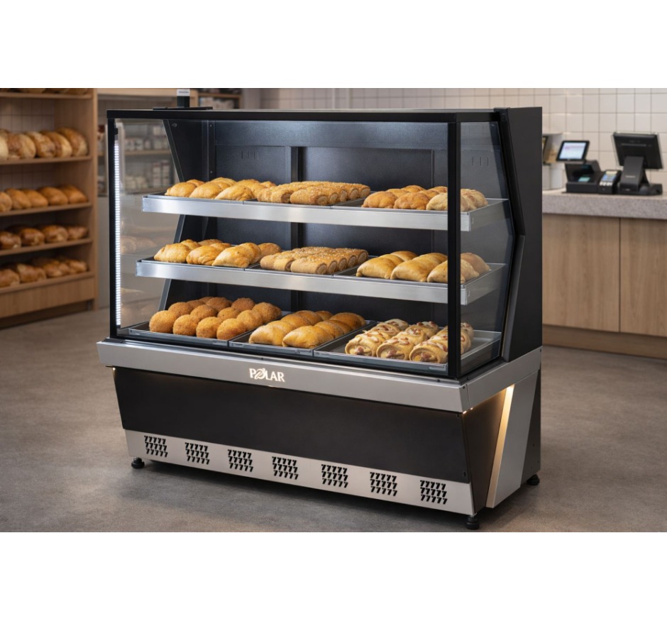 Vitrine Estufa Polar 1,50M Preto Linha 7 L7VE-1501 127v