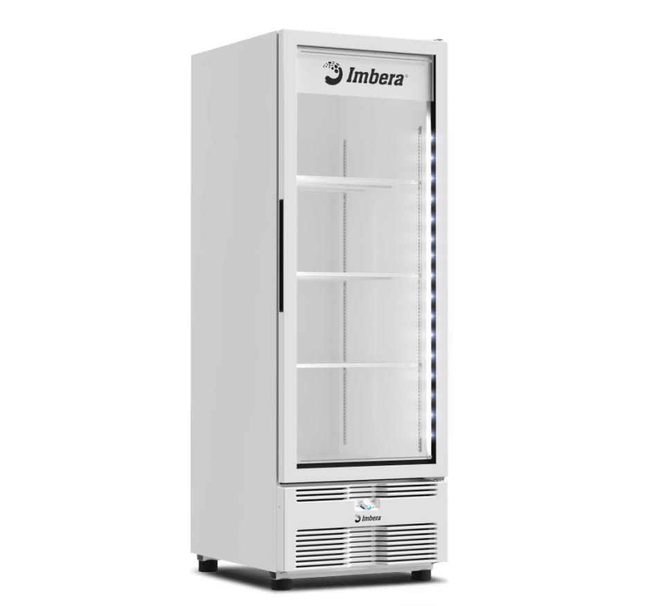Freezer Vertical Tripla Ação 560L Imbera Porta De Vidro Branco EVZ21 220v