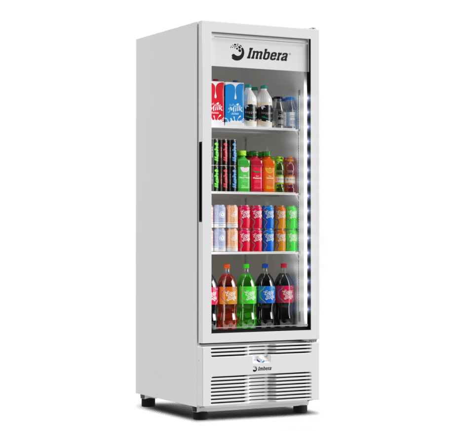 Freezer Vertical Tripla Ação 560L Imbera Porta De Vidro Branco EVZ21 220v