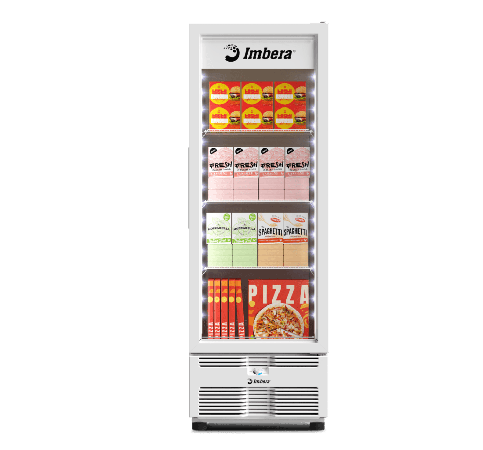 Freezer Vertical Tripla Ação 560L Imbera Porta De Vidro Branco EVZ21 220v