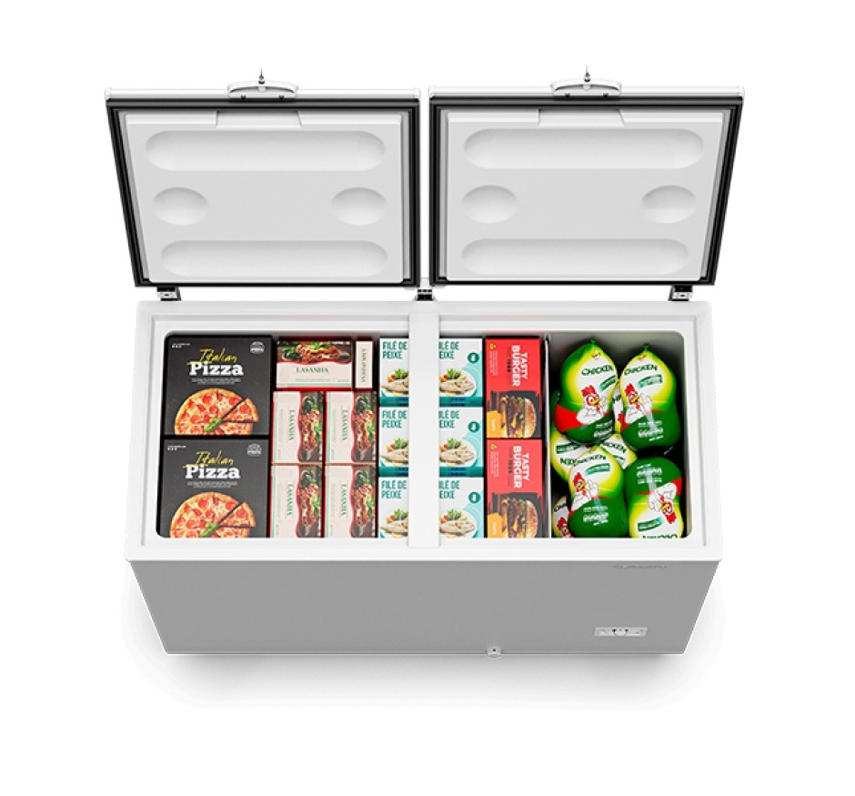 Freezer Horizontal Dupla Ação 417L Metalfrio Bivolt Inverter DA420IFTech
