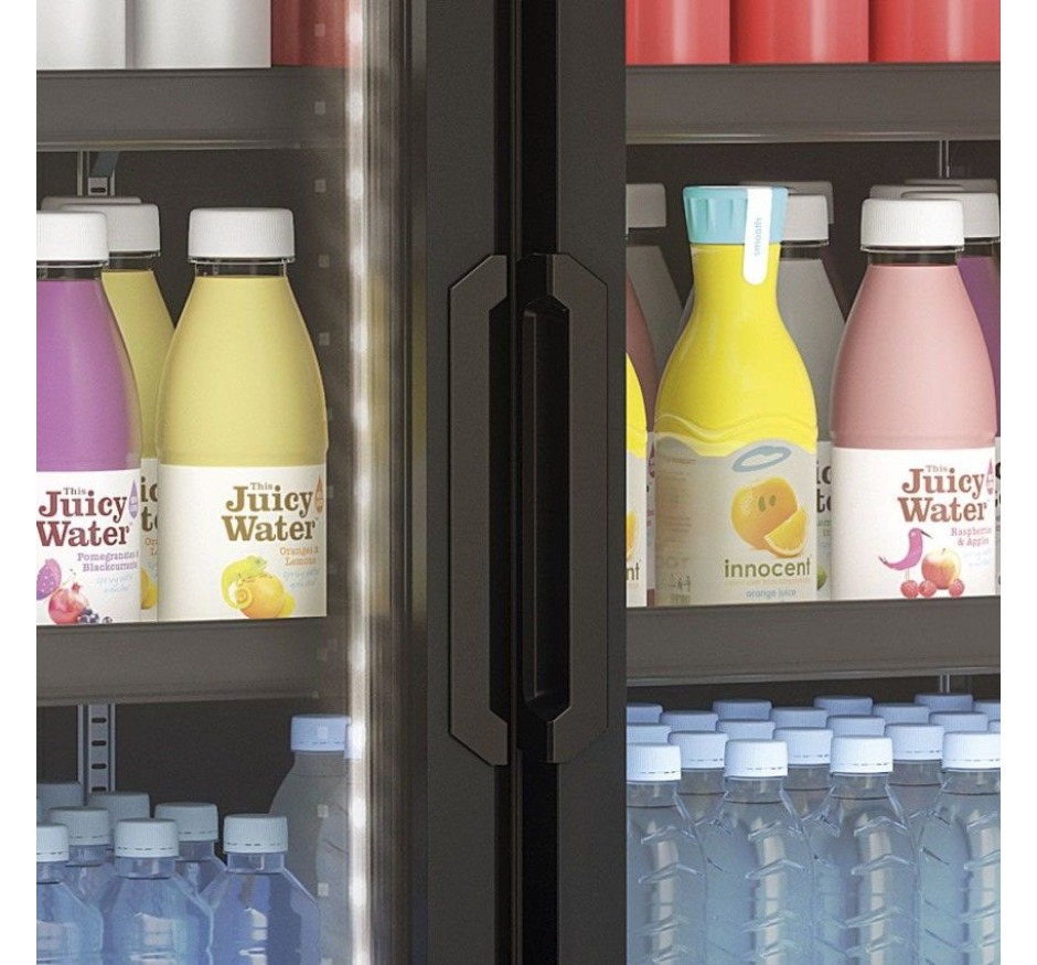 Refrigerador Expositor Vertical 1468 Litros Gelopar Linha Carbono GCVR-1450/CB/PR/220v