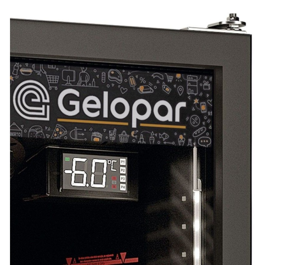 Refrigerador Expositor Vertical 957 Litros Gelopar Linha Carbono GCBC-950/CB/PR/220v