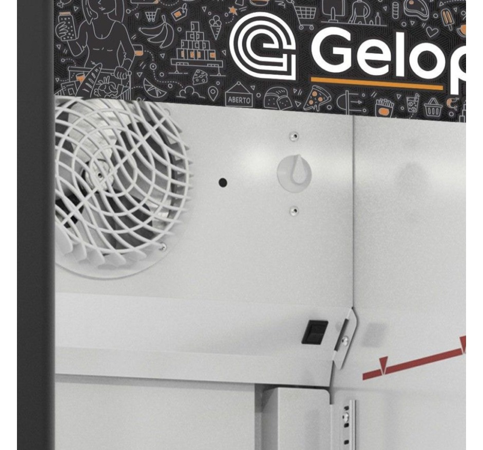 Refrigerador Expositor Vertical 228 Litros Gelopar Linha Turmalina GPTU-230 EL/PR/127v