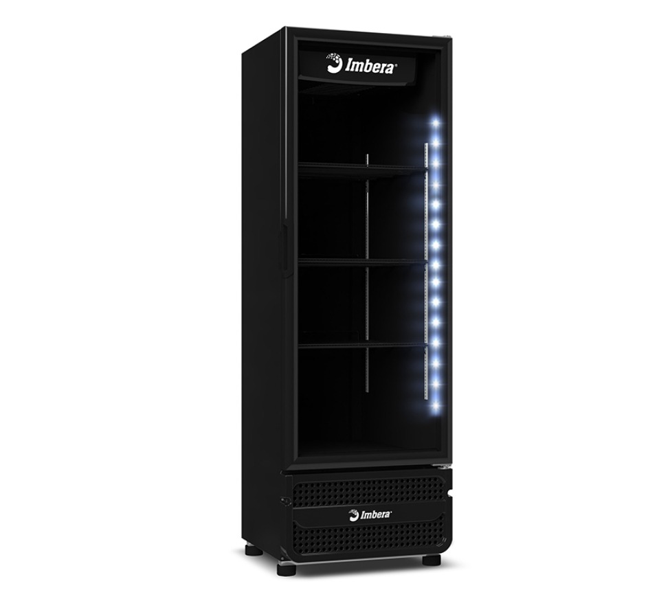 Refrigerador Expositor Vertical Imbera 485 Litros FULL BLACK VRS16 Bivolt Inverter