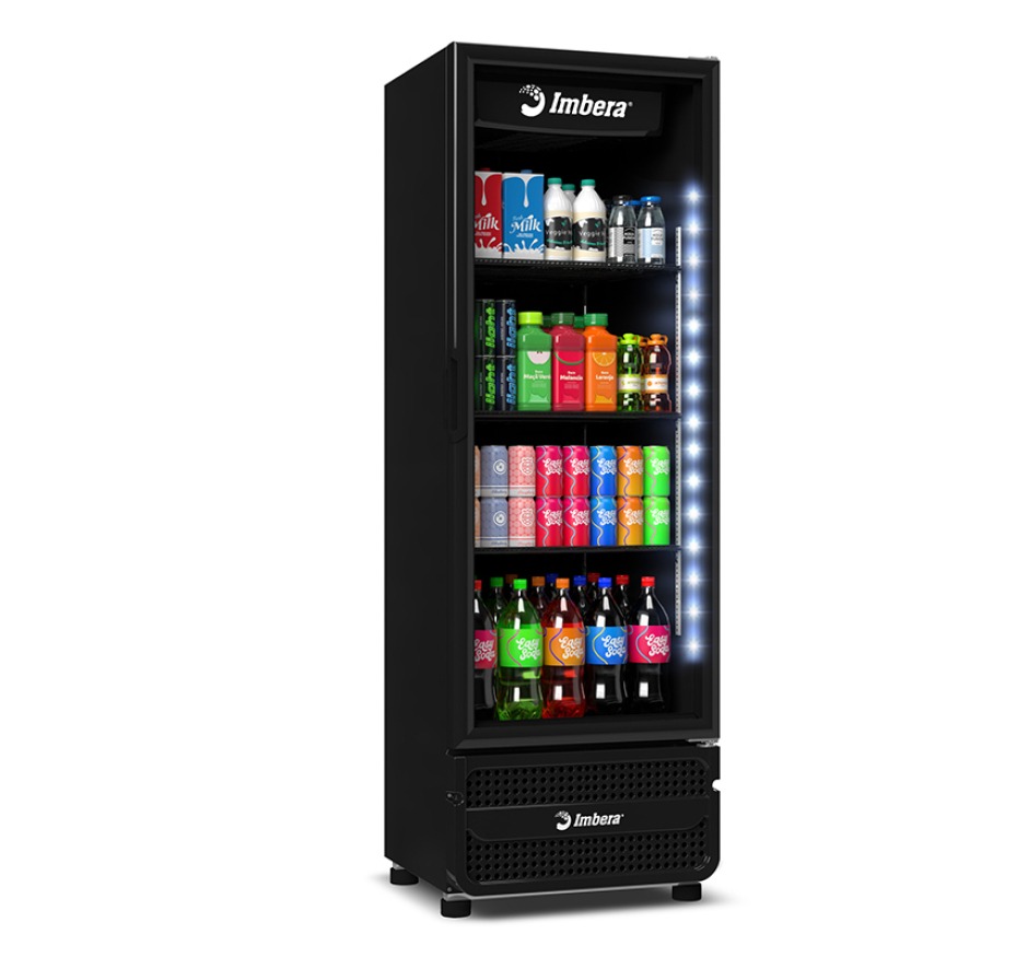 Refrigerador Expositor Vertical Imbera 485 Litros FULL BLACK VRS16 Bivolt Inverter
