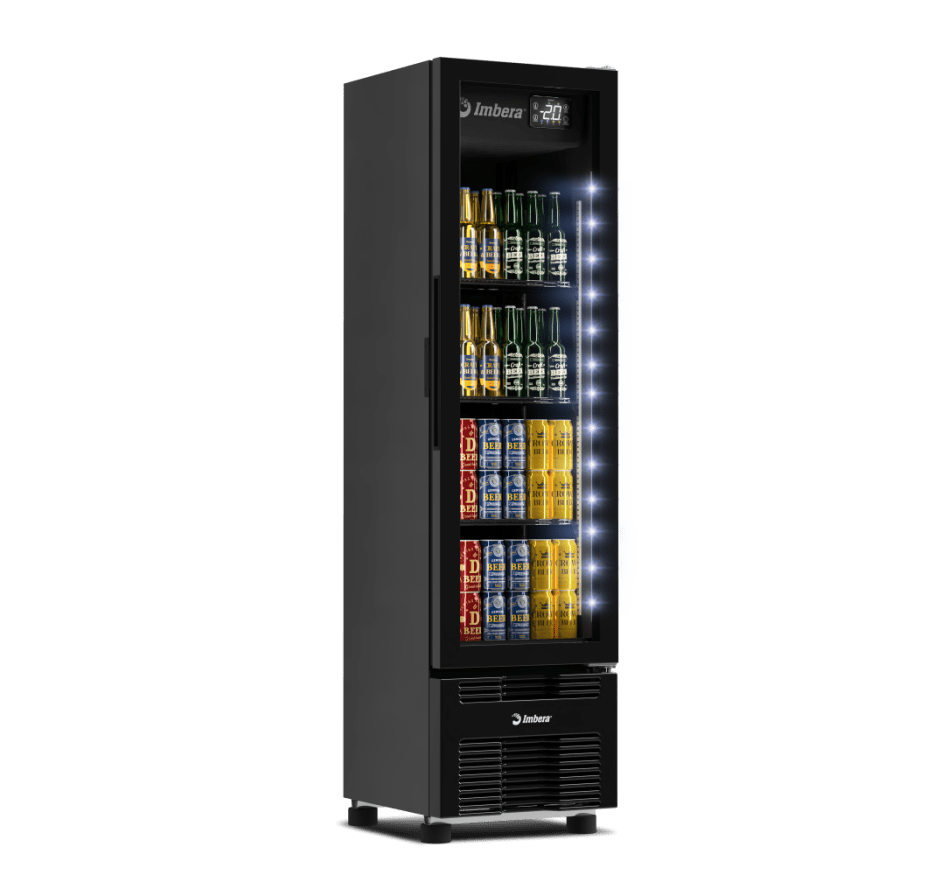 Cervejeira Imbera 244 Litros Porta de Vidro FULL BLACK CCV144 Bivolt Inverter
