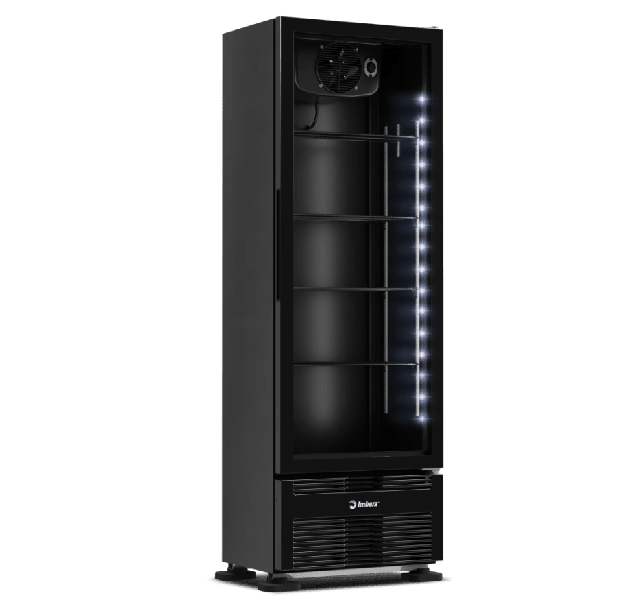 Refrigerador Expositor Vertical Imbera 393 Litros FULL BLACK VRS13 Bivolt Inverter